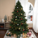 Árbol de Navidad artificial 7.5ft con luces y soporte metálico