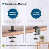 Soporte Doble para Monitores BONTEC, Ergonomico, 13-27 Pulgadas