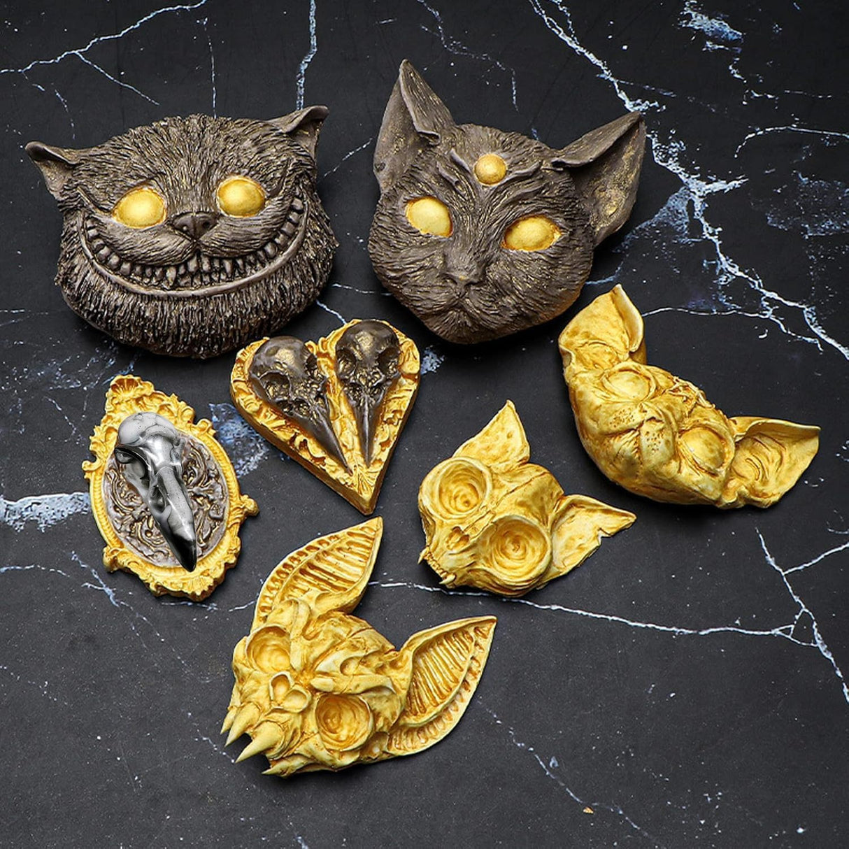 Moldes de Silicona Calavera Halloween, Decoración para Repostería