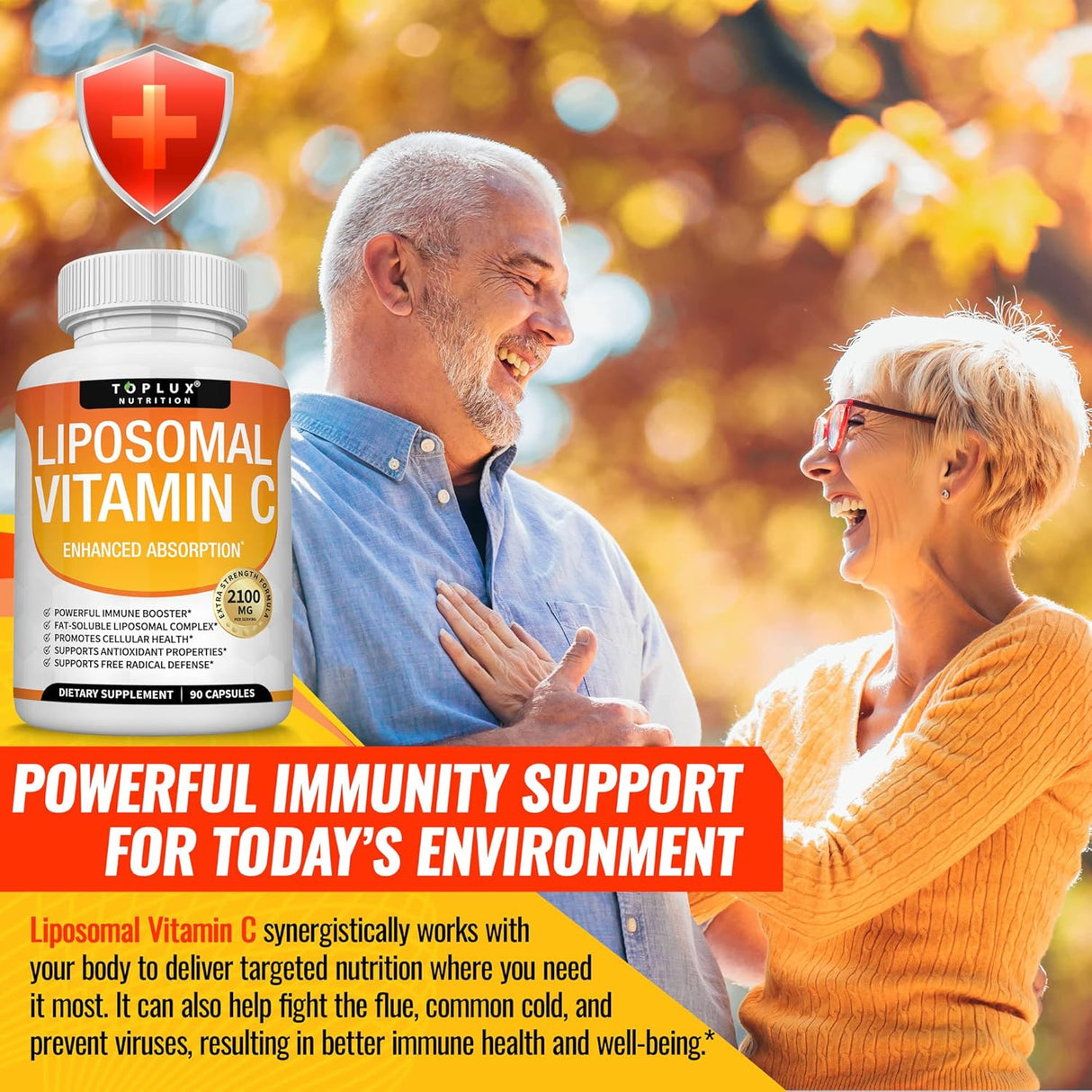 Suplementos Liposomal Vitamina C 2100 mg   vegano sin OMG