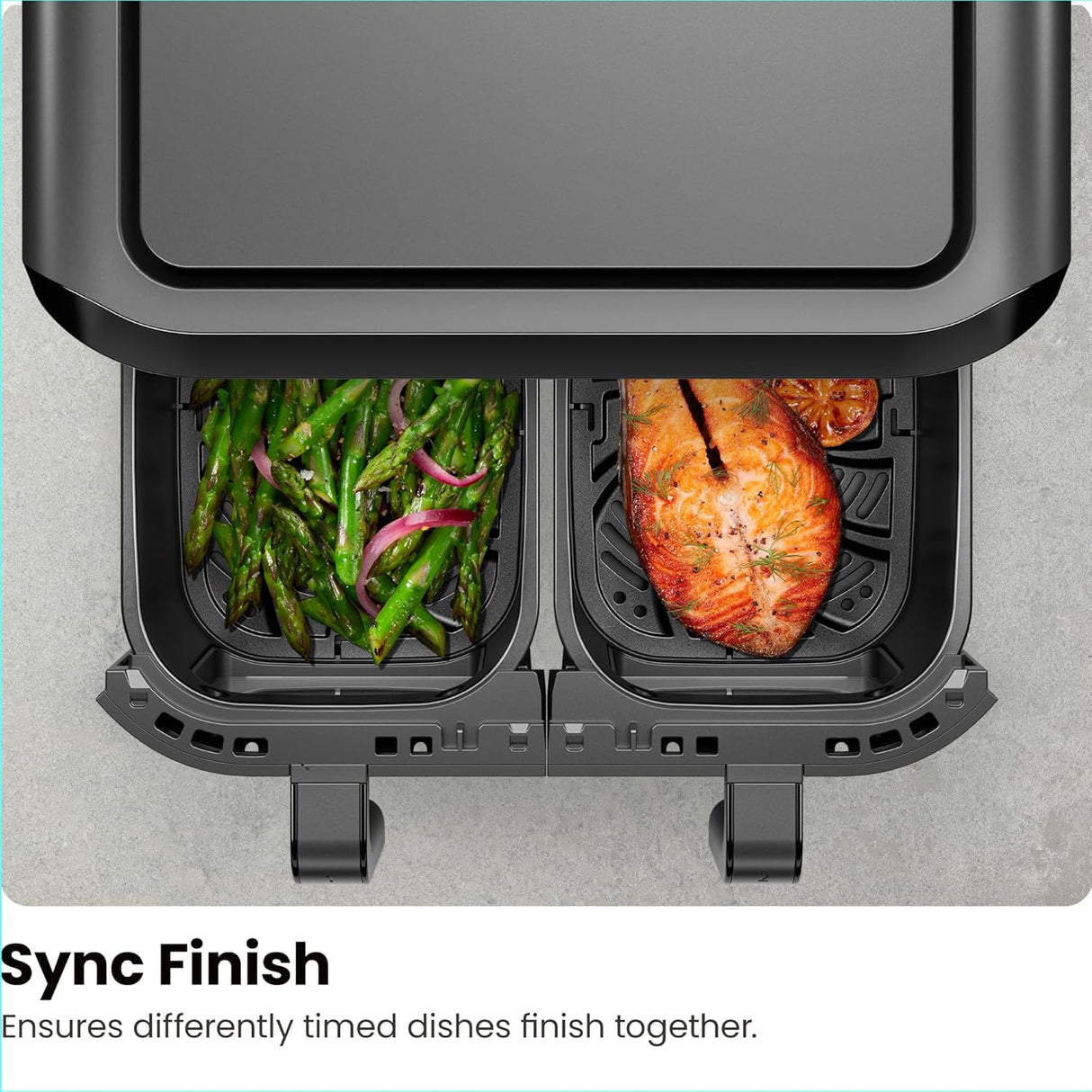 Freidora de aire Chefman TurboFry Touch, Doble capacidad.