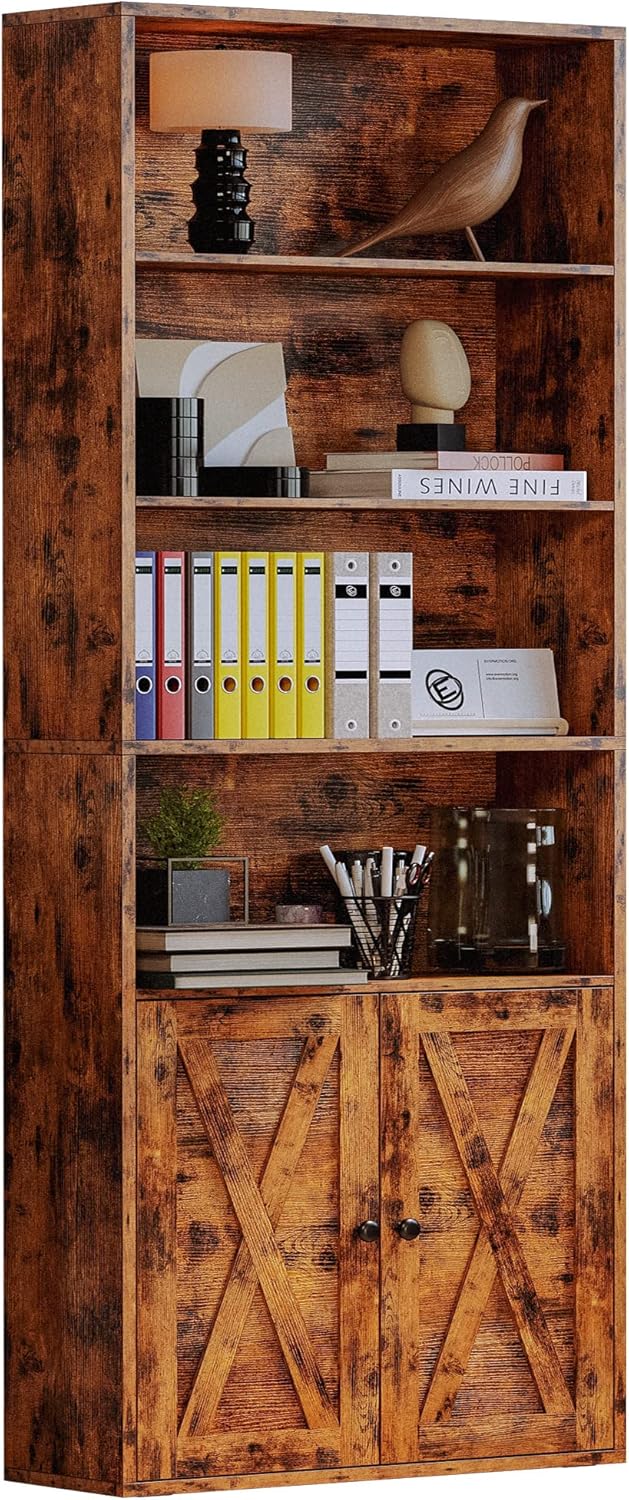 Estantería Industrial IRONCK con Puertas y 6 Estantes, 70
