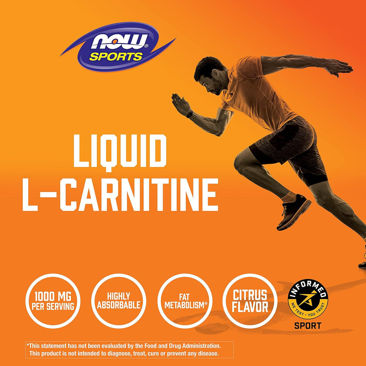 Suplementos L-carnitina líquida sabor cítrico  32 fl oz