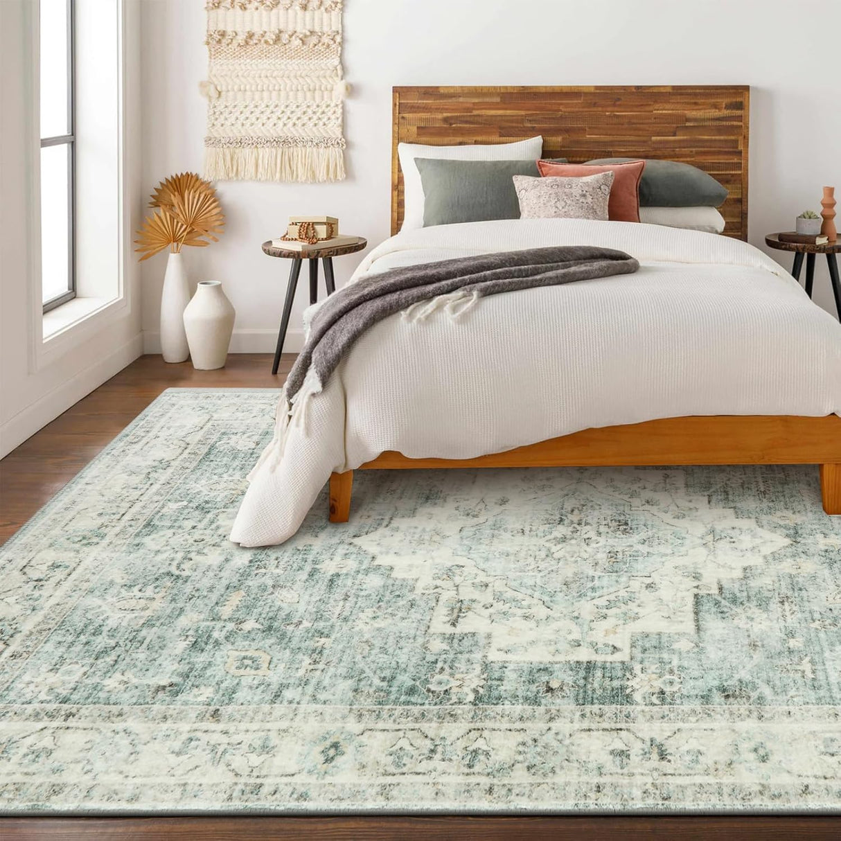 Alfombra Lavable 8x10 LIVEBOX Boho Vintage Antideslizante