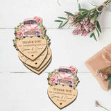 Adornos de Boda Personalizados en Madera para Agradecimiento