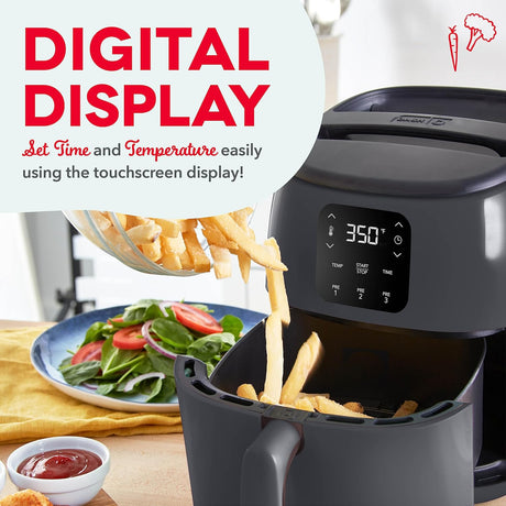 Freidora de Aire DASH Tasti-Crisp, 2.6 Qt, Digital, 1000W