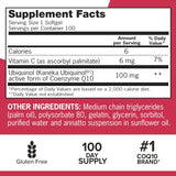 Suplemento Qunol Mega Ubiquinol natural Coq10 100 mg  100 un