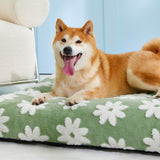 Cama para perros de espuma triturada gruesa felpa mullida
