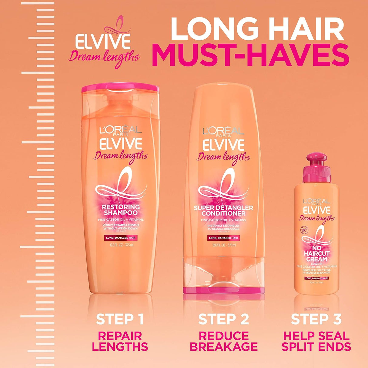 Shampoos y Acondicionadores para cabello largo y dañado