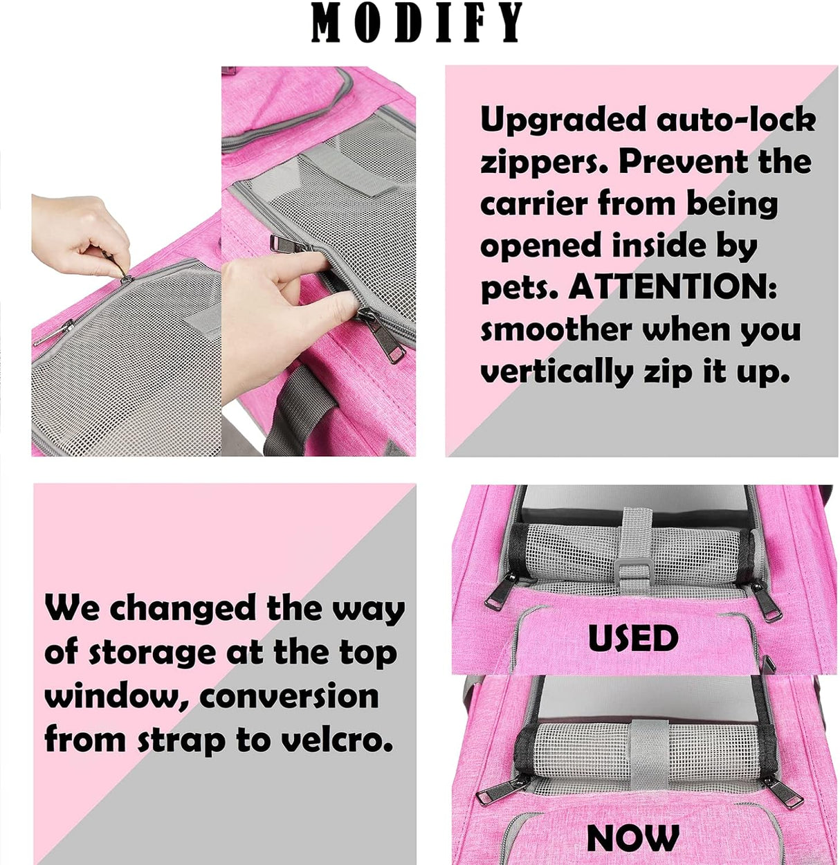 Transportín Suave para Gatos Grandes y Medianos, Modelo Viaje