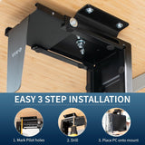 Soporte de PC Ajustable VIVO, Montaje de Escritorio y Pared, MOUNT-PC01