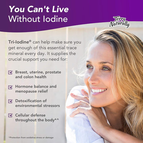 Suplemento Tri-Yodine 12,5 mg de yodo 180 cápsulas veganas