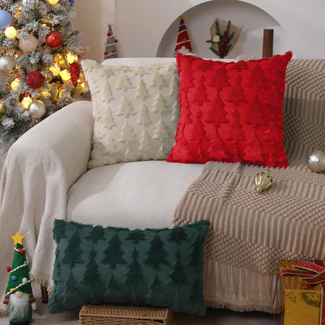 Cojines de Navidad DFXSZ 18x18, suave felpa, modelo X PTK009B18