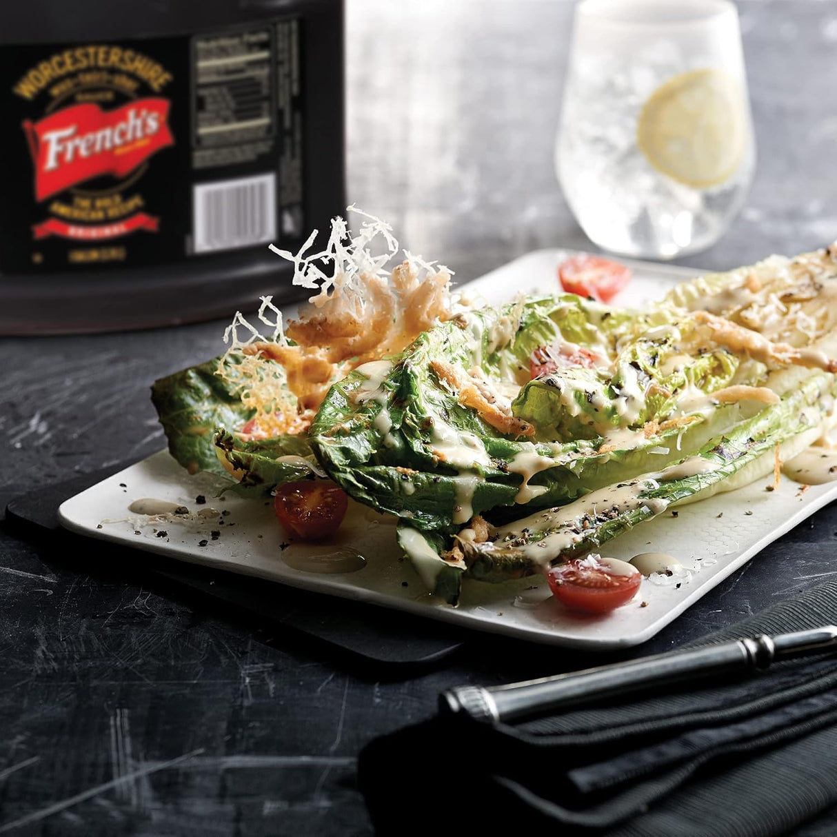 French's Salsa Worcestershire, 1 galón: recipiente de un galón de salsa Worcestershire sin gluten, perfecto como ablandador de carne, adobos, salsas y más