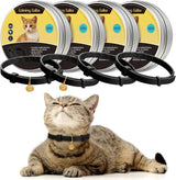 4 collares calmantes para gatos color negro Weewooday