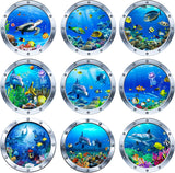 9 Piezas Stickers de Pared Ocean World, Vinilo Adhesivo 3D