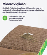 Rascador de cartón para gatos sofá y lugar de juegos