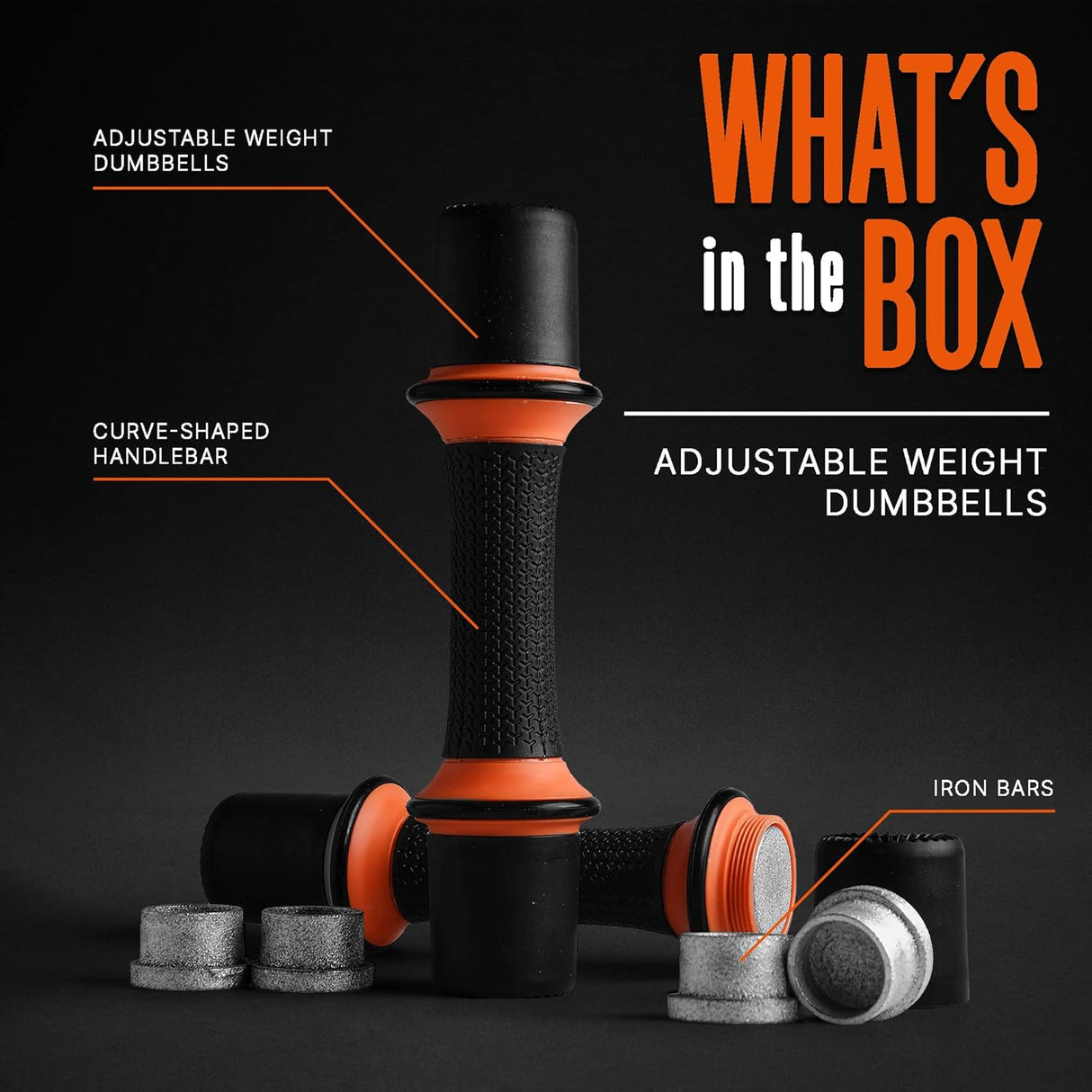 Mancuernas ajustables SQUATZ 3 lbs, neopreno antideslizante