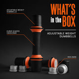 Mancuernas ajustables SQUATZ 3 lbs, neopreno antideslizante