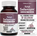 Suplemento Selenio total 200 mcg selenio a base de plantas