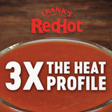 Frank's RedHot Xtra - Salsa picante de pimienta de cayena picante, 1 galón, un galón de salsa picante de pimienta de cayena extra picante con 3 veces el calor, mejor para alas, pizza, acompañamientos, aperitivos, bocados de bar y más