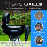 Sartén de Goteo SnS Grills Carbono, Accesorio 22” para Parrilla
