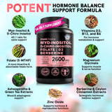 Suplemento 14 en 1 de inositol y soporte hormonal Mujer, 120 capsules