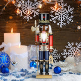Figuras de Navidad Nutcracker de Wettarn, 14 pulgadas, madera