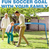 Porteria de futbol infantil con red y bolso de traslado