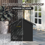 Casa para Gatos Exterior Rest-Eazzzy, Aislada y Resistente, 13x13x14