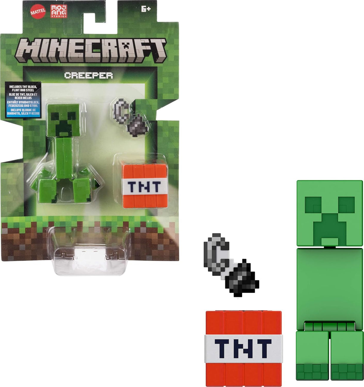 Figuras de Acción Minecraft de Mattel, 2-Pack, Creeper, 3.25