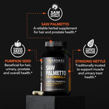 Suplemento de Saw Palmetto, 3X Potente, Salud Prostática, 2 Meses