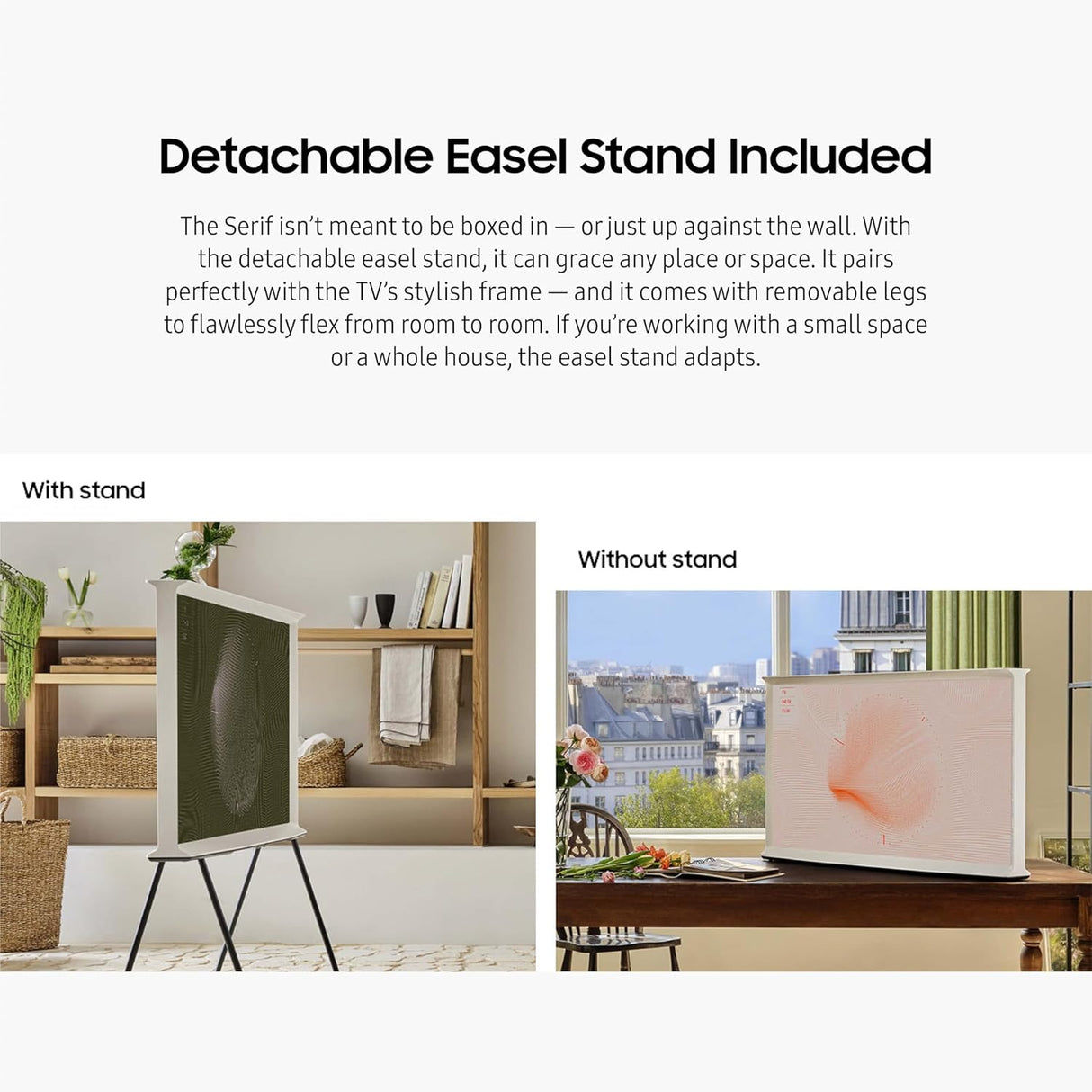 Televisor QLED 4K, Samsung, Diseño L, Alexa, QN55LS01D