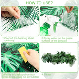 Adhesivo de Pared Hoja de Palma Tropical Decoración Removible