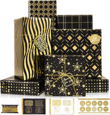 Papel de Regalo Larcenciel, 6 Hojas con Etiquetas y Stickers