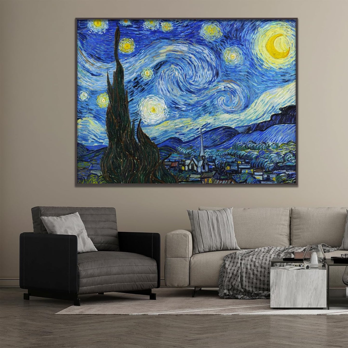 Póster de La Noche Estrellada de Van Gogh  Decoración Moderna