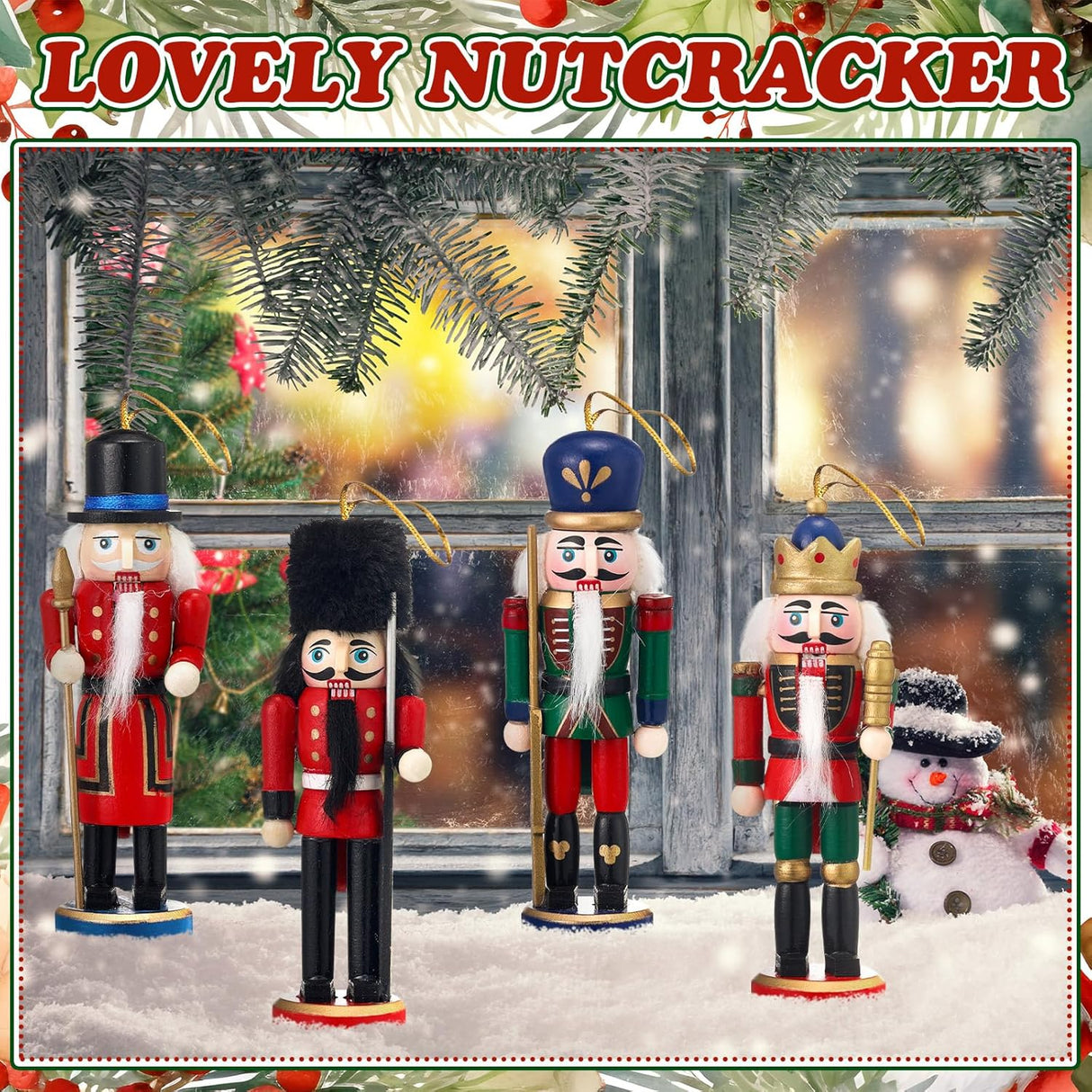 Juego de 18 Adornos Navideños Liliful Soldados de Nuez