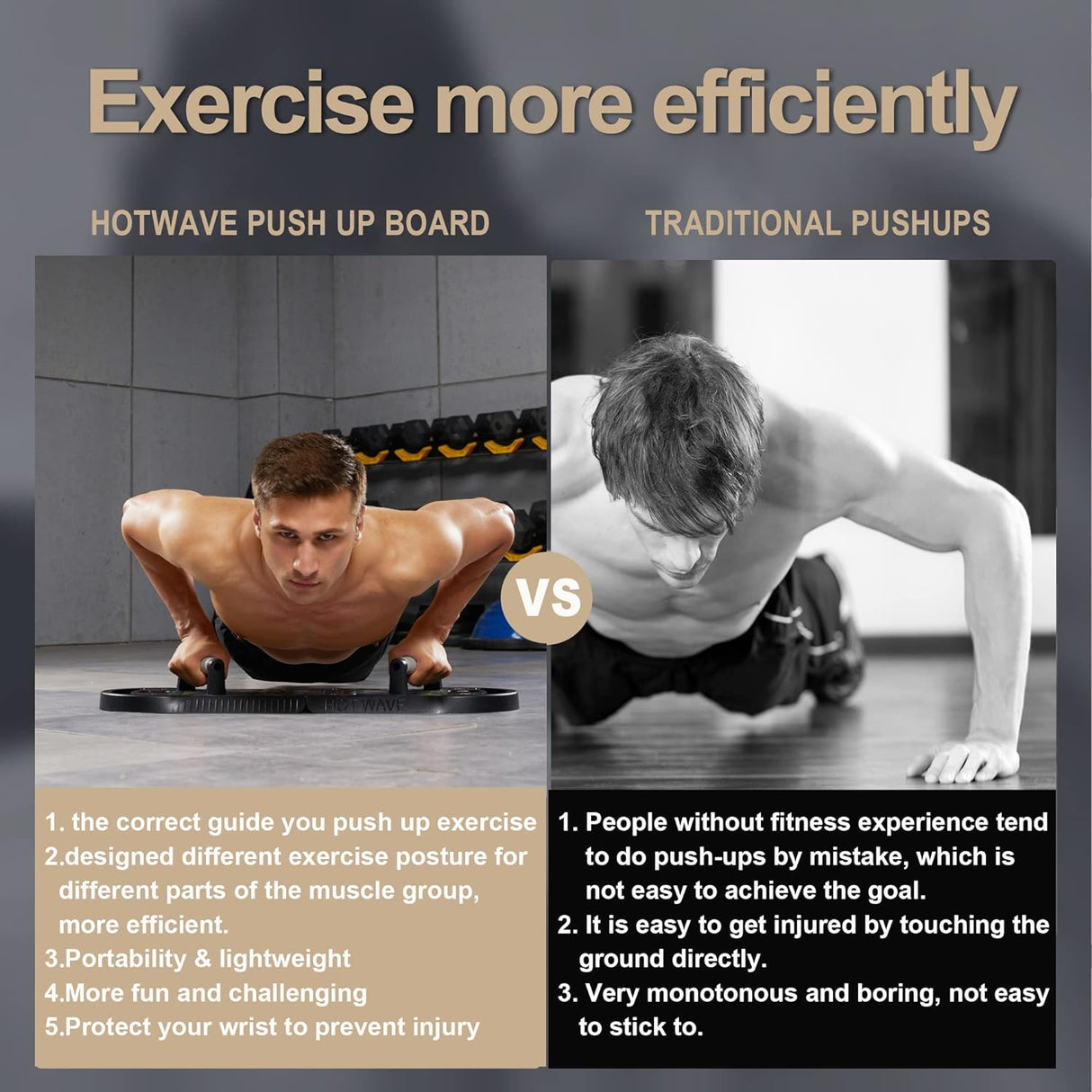 Tablero de Flexiones HOTWAVE, 20 en 1, portátil y plegable