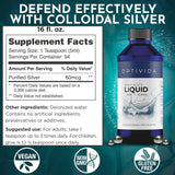 Optivida Health Plata Coloidal Líquida 16 oz - Suplemento Inmunidad