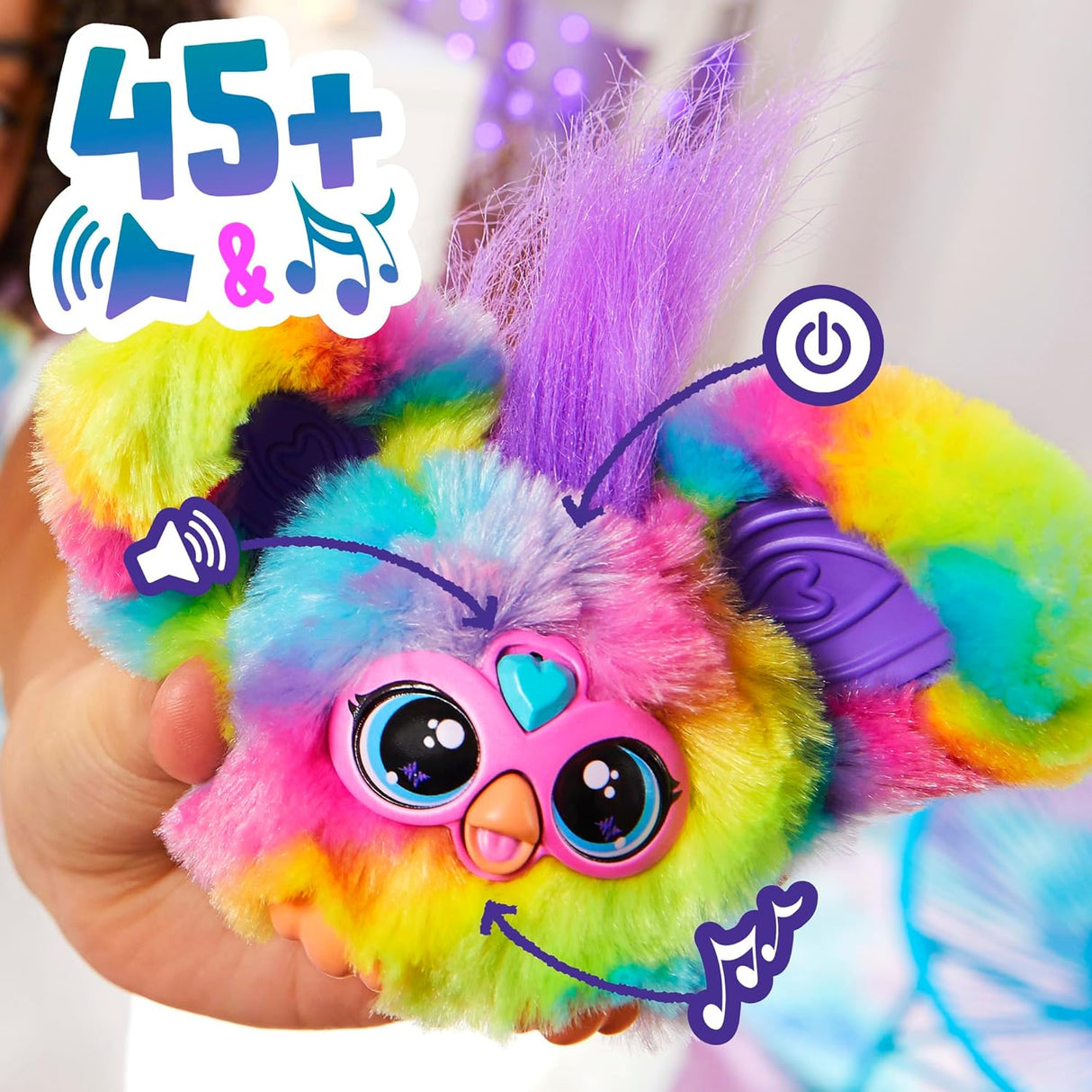 Furby Furblets 2-Pack, Mini Amigos Ray-Vee y Hip-Bop, 45+ Sonidos