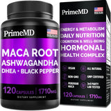 Cápsulas de Maca Orgánica y Ashwagandha - 1710mg - 120 Cápsulas