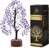 Árbol de cristales de amatista, árbol de los chakras