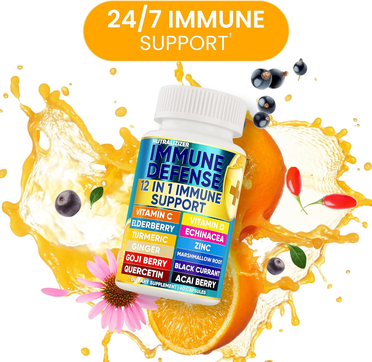 Suplemento Inmunológico Luxe Choice - 12 en 1 Vitaminas 120 Caps