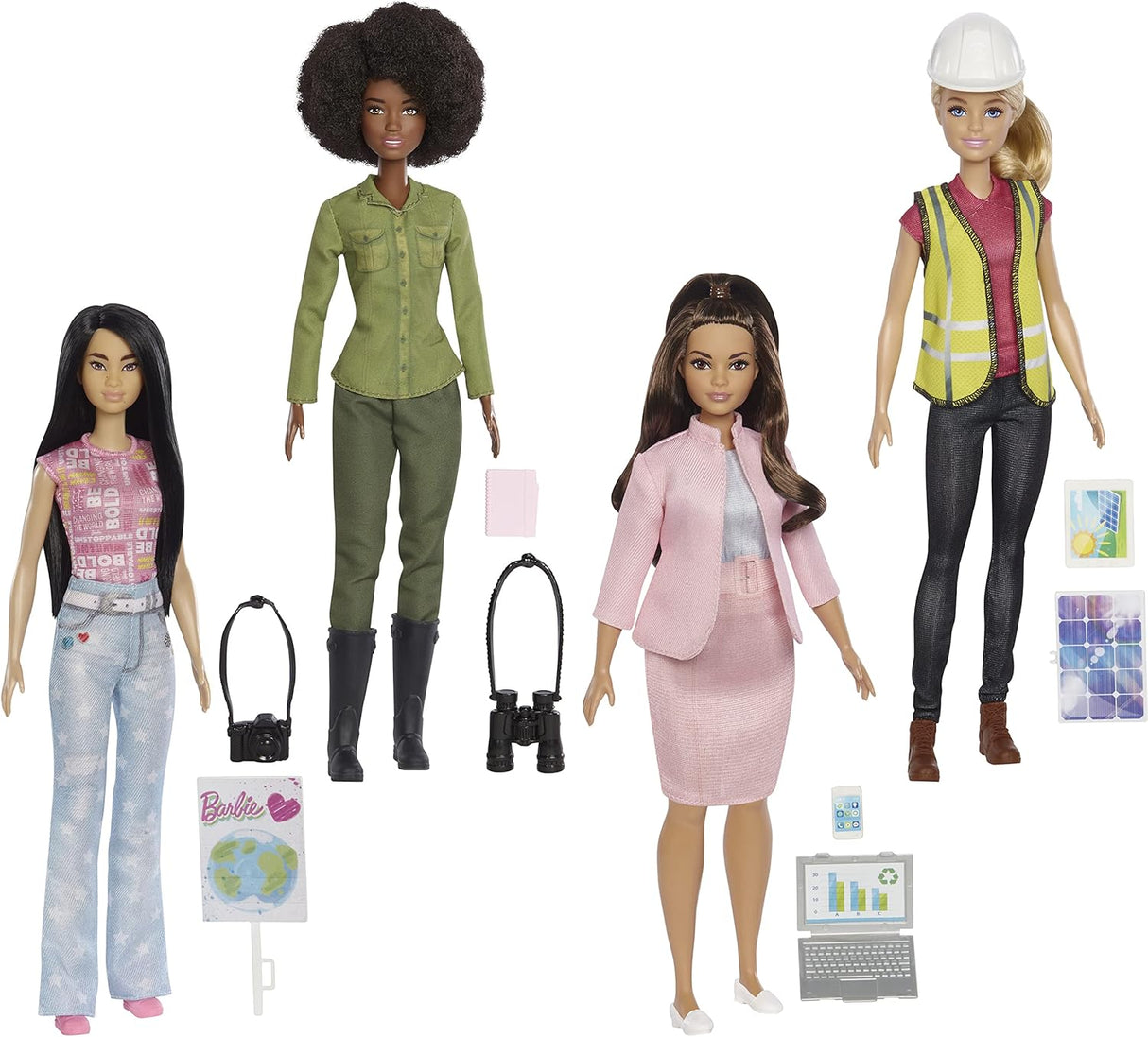 Conjunto de Muñecas Barbie Eco-Liderazgo, Plástico Reciclado