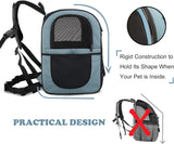 Mochila para transportat gatos azul