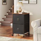 Gabinete de archivo móvil HOOBRO, 2 cajones, modelo BFK20WJ01