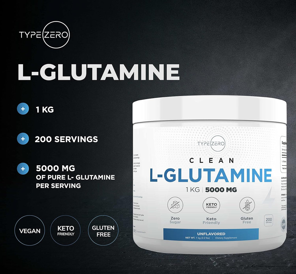 Suplementos Alimenticios  Glutamina en polvo