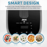 Arrozera AROMA® 6 tazas, inducción, multicooker, ARC-7606GR