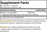 Suplemento Raíz de valeriana 1200 mg promueve la relajación