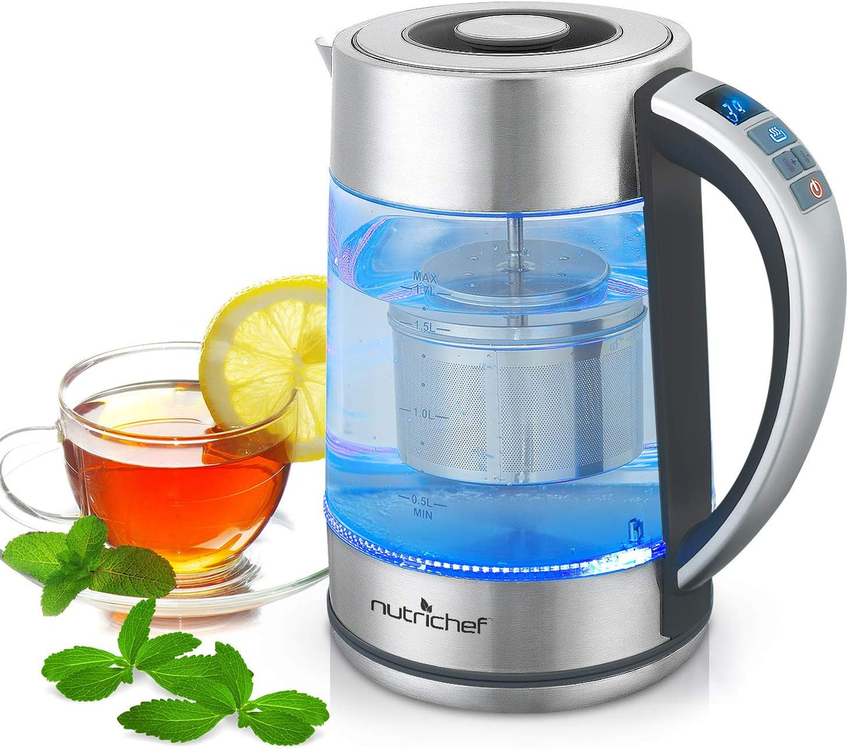 Teteras Eléctricas portátil digital NutriChef PKWTK75